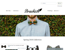 Tablet Screenshot of brackishbowties.com